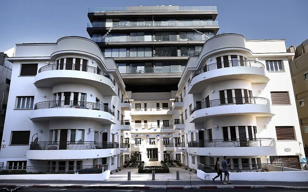Bauhaus-style Reisfeld House in Tel Aviv, built 1935