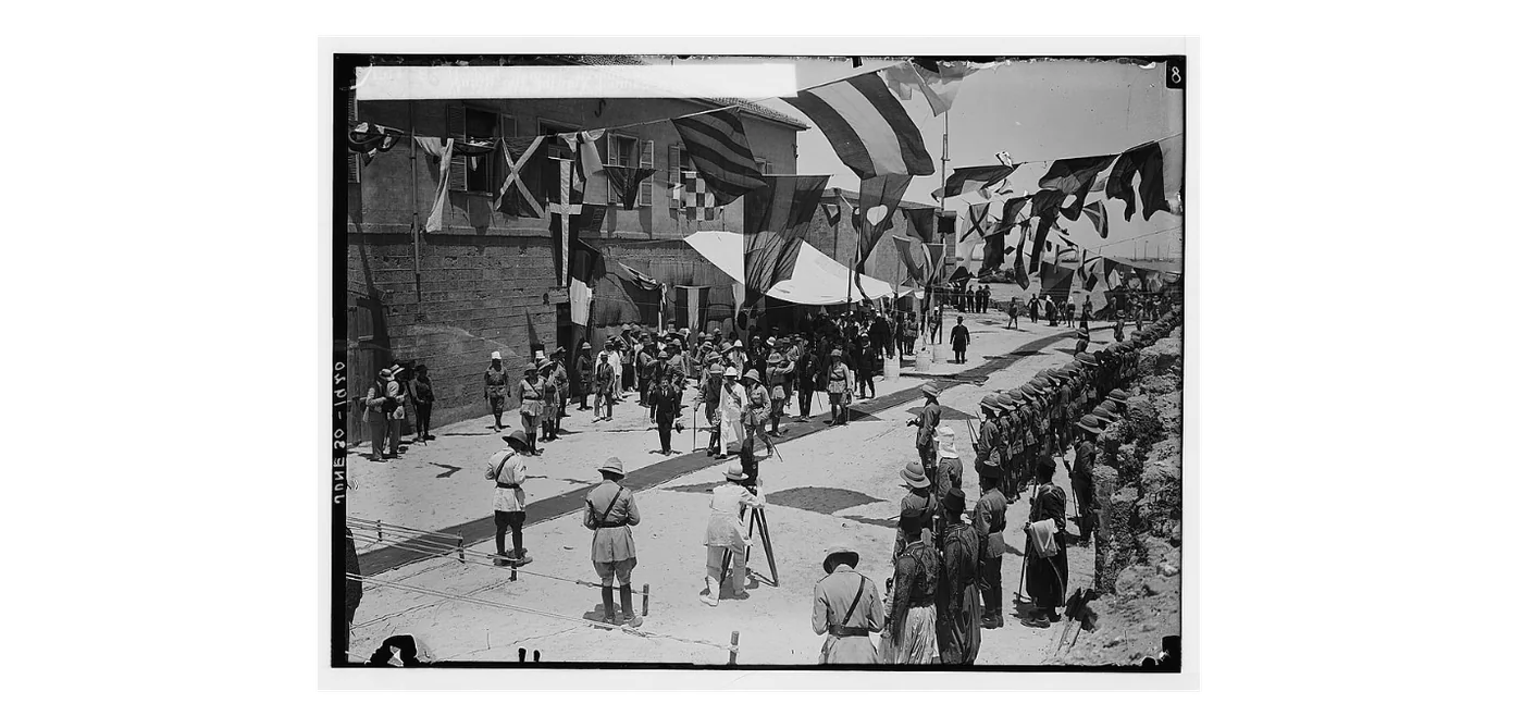 The arrival of Sir Herbert Samuel, and governors of Jerusalem-Jaffa